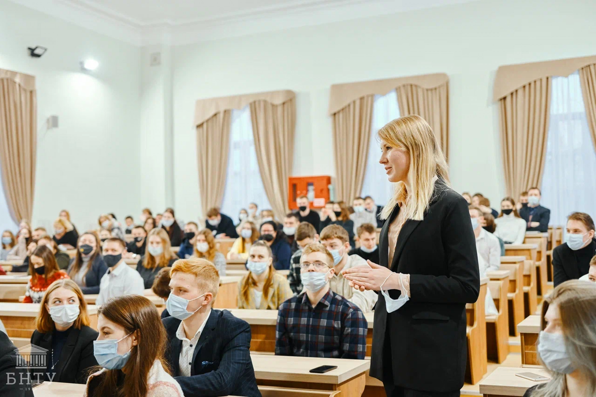 Встреча студенческого актива БНТУ с летчиком-космонавтом Олегом Новицким –  Белорусский национальный технический университет (БНТУ/BNTU)