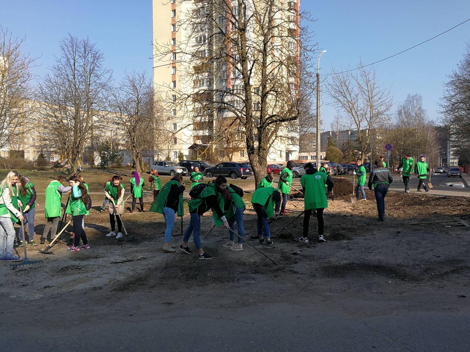 Продолжаем благоустройство территории Советского района города Минска –  Белорусский национальный технический университет (БНТУ/BNTU)